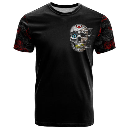 Dia De Muertos T-Shirt Day Of The Death Rose Skull Graphic Tee
