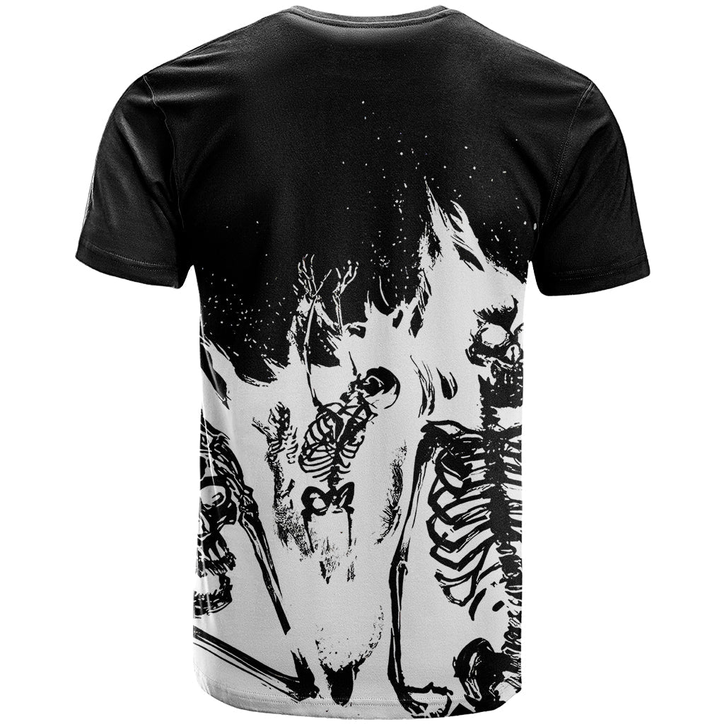 Fire Skull T-Shirt Scream In Fire Graphic Tee