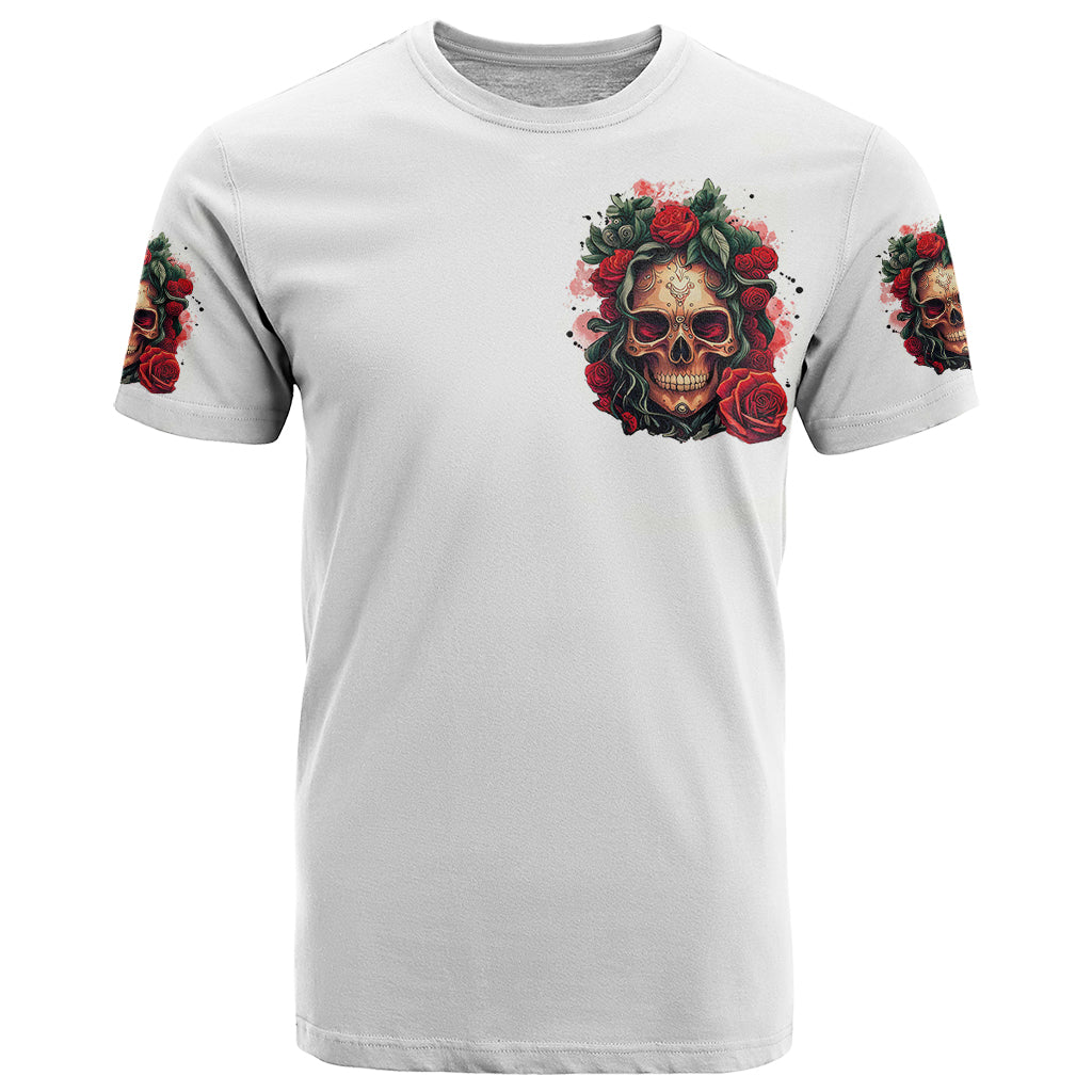 Rose Skull T-Shirt Some Girl Wear Pink Real Girl Wear Ink Graphic Tee