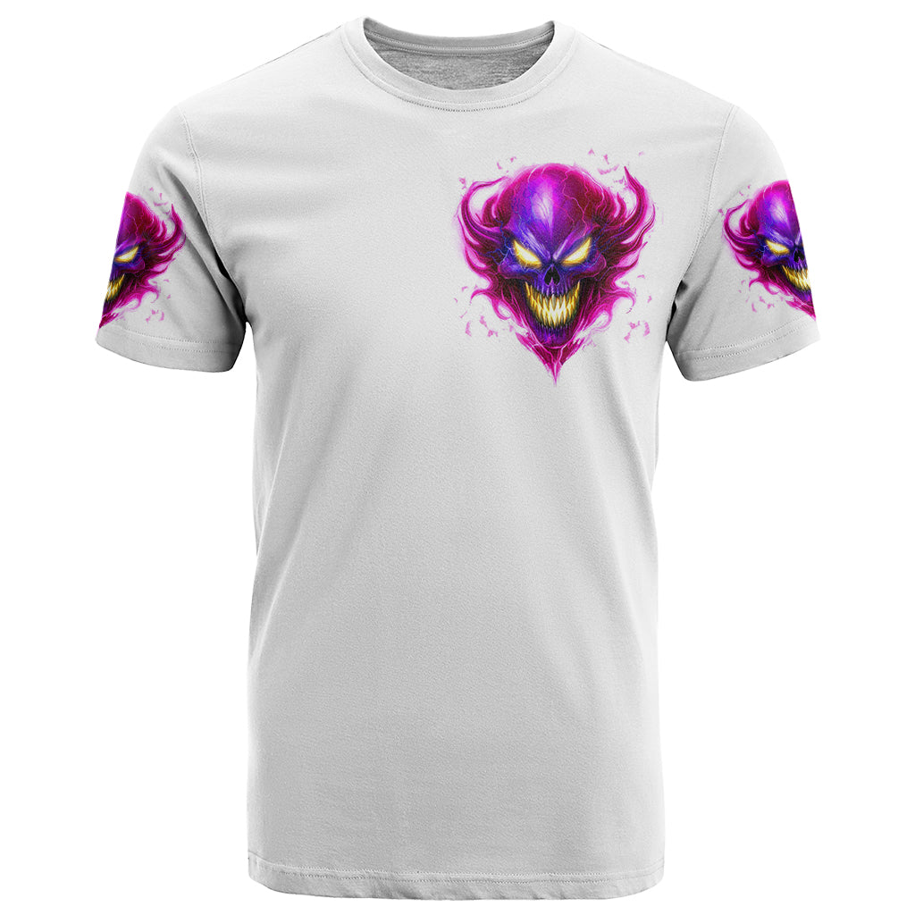Flame Skull T-Shirt Walk Away I Have Anger Issues And Dislike For Stupod People Graphic Tee