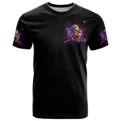 Irish Skull T-Shirt Good Girl Drinve Wine, Badass Girl Chug Beer Graphic Tee