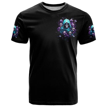 Reaper Skull T-Shirt Don't Try To Figure Me Out Graphic Tee