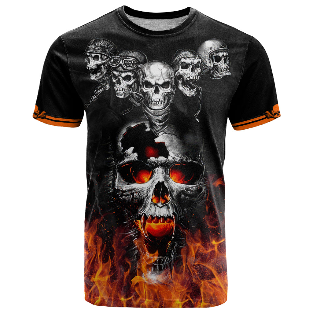 Flaming Skull Hoodie T-Shirt Spectral Pyre Graphic Tee
