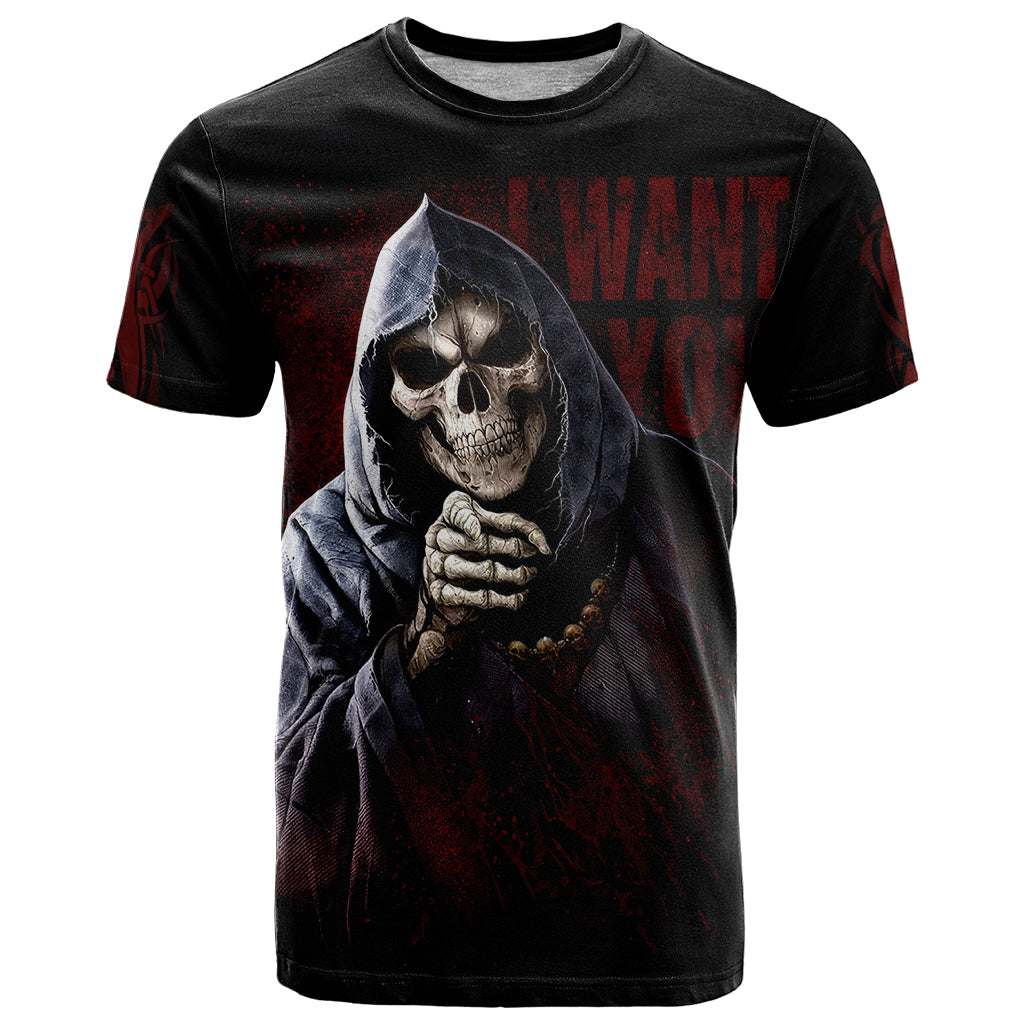 Reaper T-Shirt Uncle Death Angel Peace Skull Graphic Tee