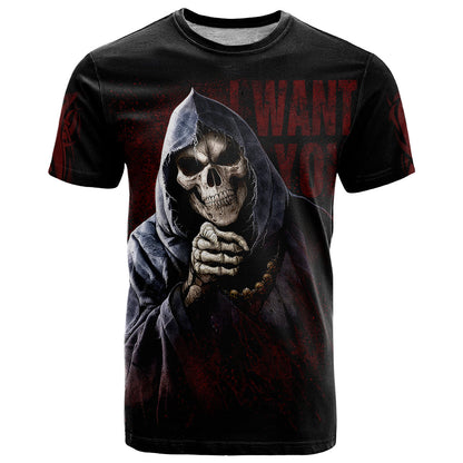 Reaper T-Shirt Uncle Death Angel Peace Skull Graphic Tee