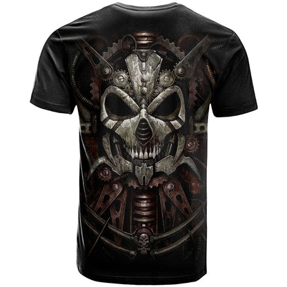Unveiling the Mechanical Skull T-Shirt Cybernetic Enigma Graphic Tee