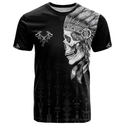 Skull T-Shirt Chief Skeleton Graphic Tee