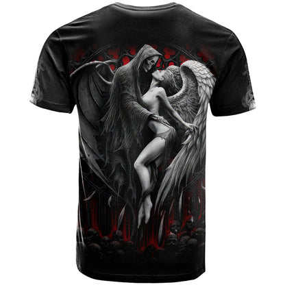Skull T-Shirt Death Angel In Love Graphic Tee