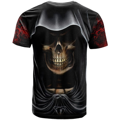 Skull T-Shirt Double Skull And Death Angel Graphic Tee