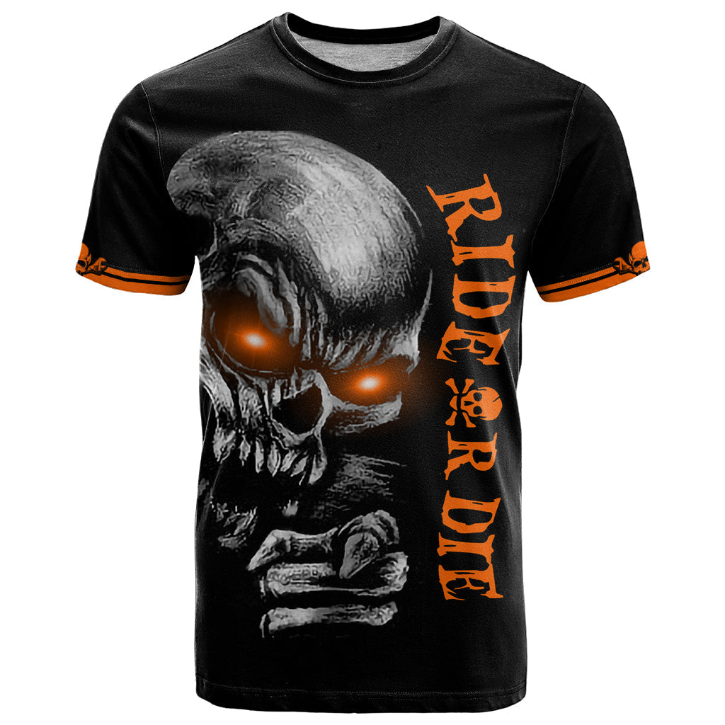 Skull T-Shirt Ride Or Die Graphic Tee