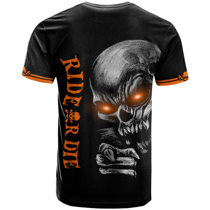 Skull T-Shirt Ride Or Die Graphic Tee