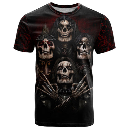 Skull T-Shirt Boy Band Queen Graphic Tee