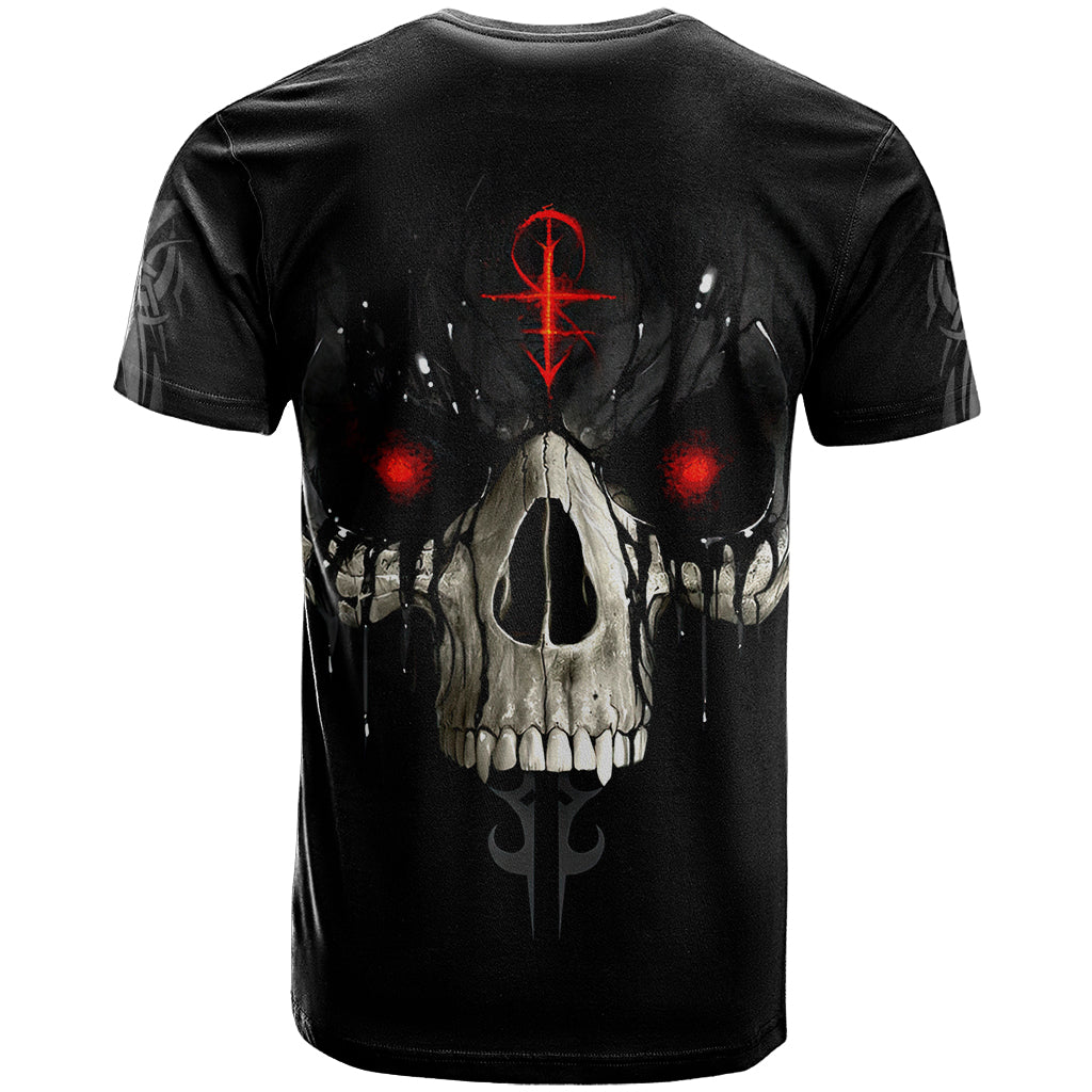 Skull T-Shirt Black Reaper Graphic Tee