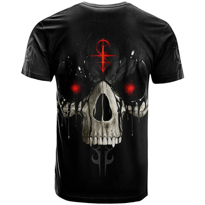 Skull T-Shirt Black Reaper Graphic Tee