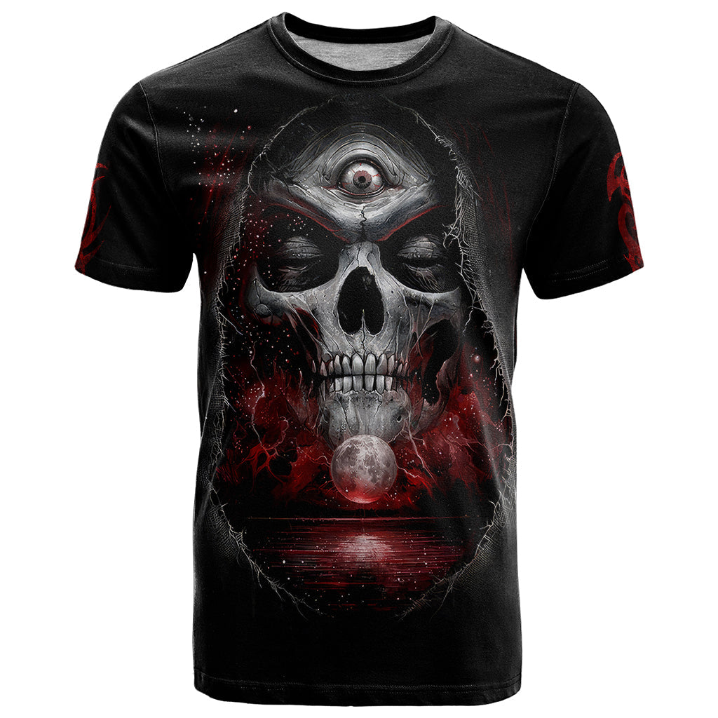 Skull T-Shirt Prayer Skull Graphic Tee