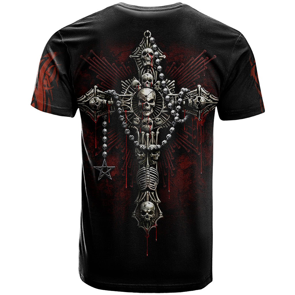Skull T-Shirt Head Skeleton Cross Skull Graphic Tee