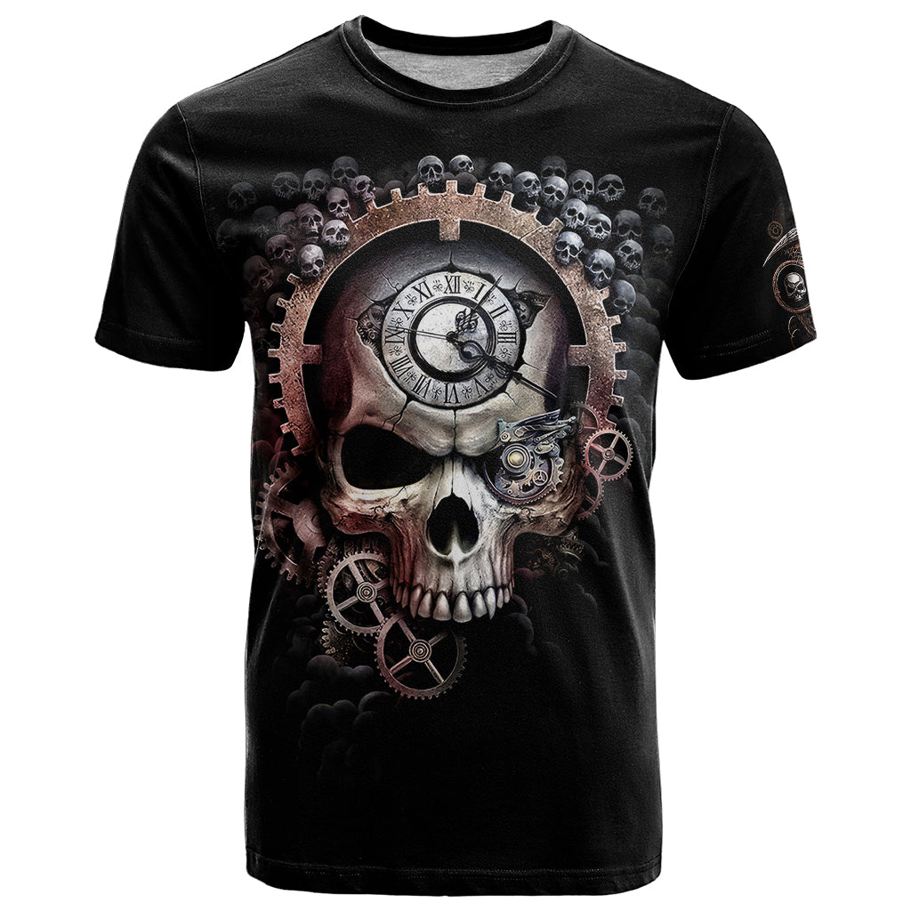 Skull T-Shirt Skull Grim Time Reaper Graphic Tee