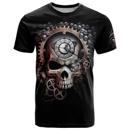 Skull T-Shirt Skull Grim Time Reaper Graphic Tee