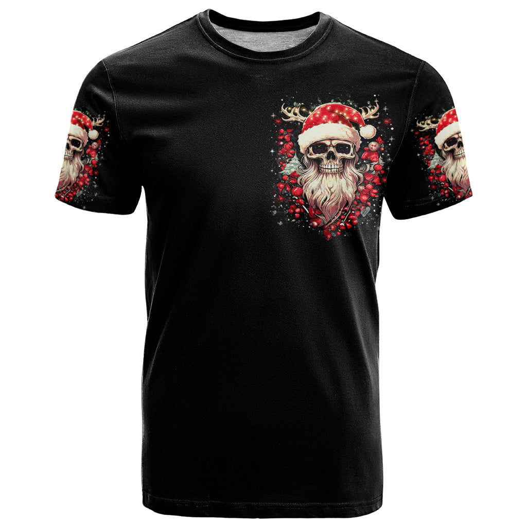 Skull Santa Claus T-Shirt Ho Ho Ho Madafakas Graphic Tee