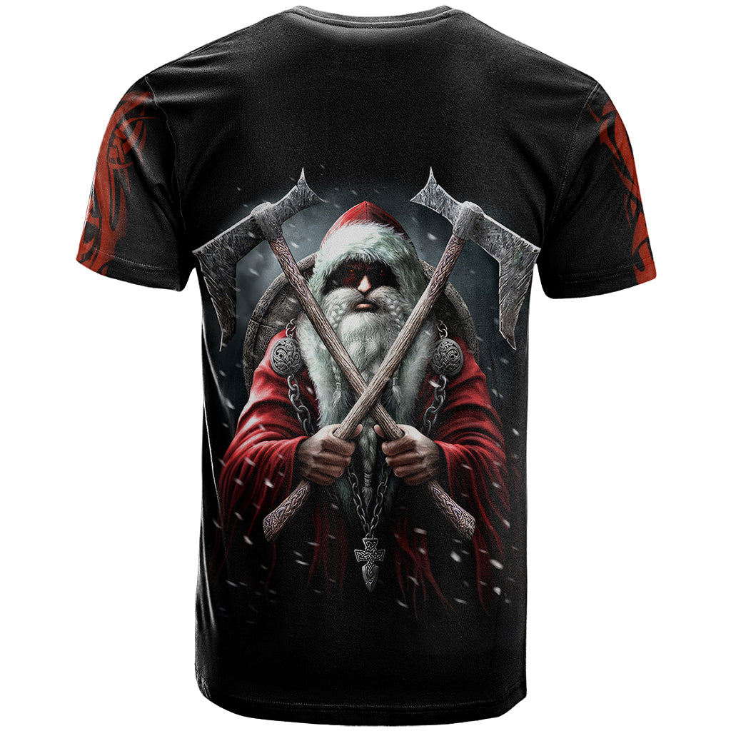 Viking Santa Claus T-Shirt Vahalla Santa Clau Coming Graphic Tee