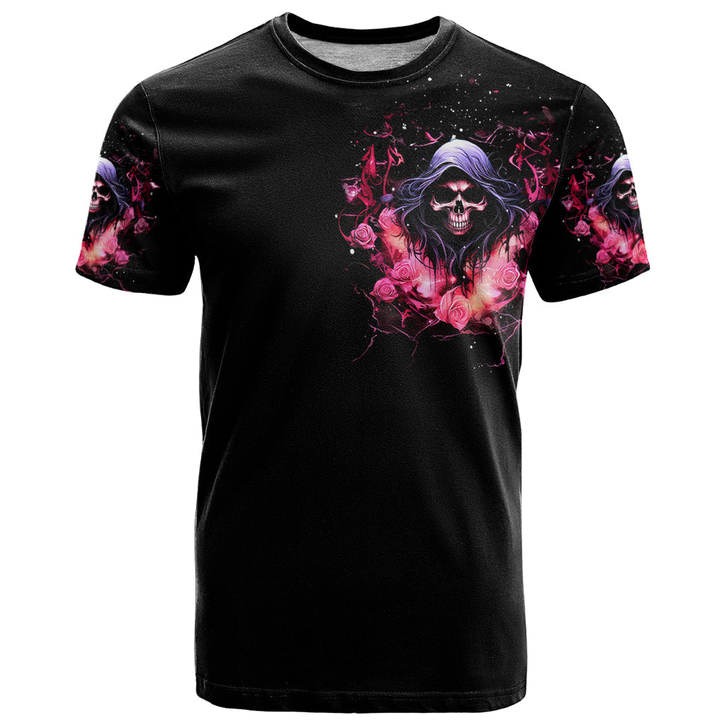 Rose Skull T-Shirt Next Time My Name Comes Out Of Your Mouth Choke On iT Bitch Graphic Tee