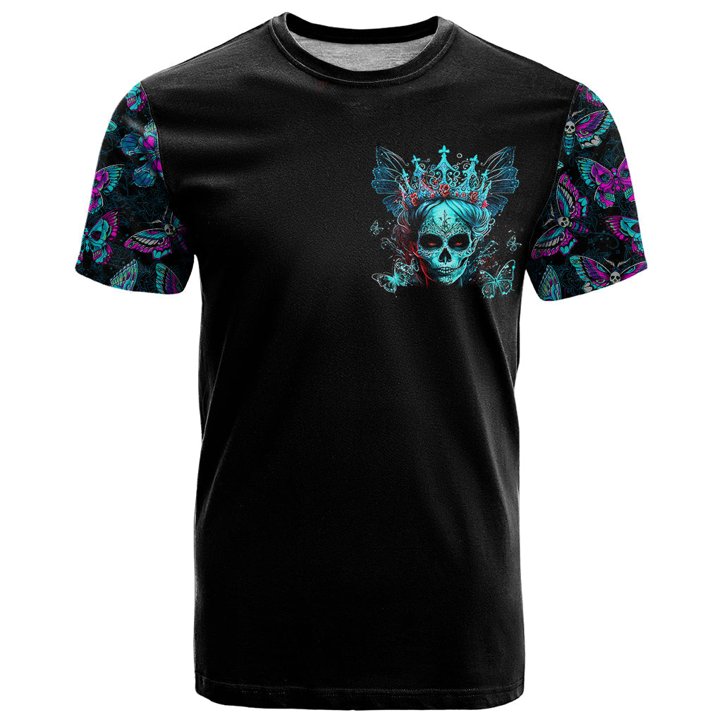 Día de los Muertos Skull T-Shirt I'm Not A Princess I'm The Queen Graphic Tee