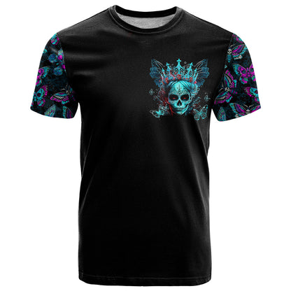 Día de los Muertos Skull T-Shirt I'm Not A Princess I'm The Queen Graphic Tee