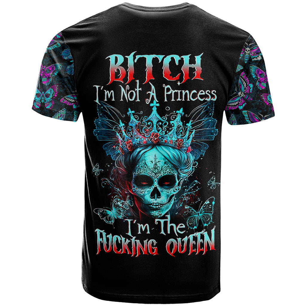Día de los Muertos Skull T-Shirt I'm Not A Princess I'm The Queen Graphic Tee