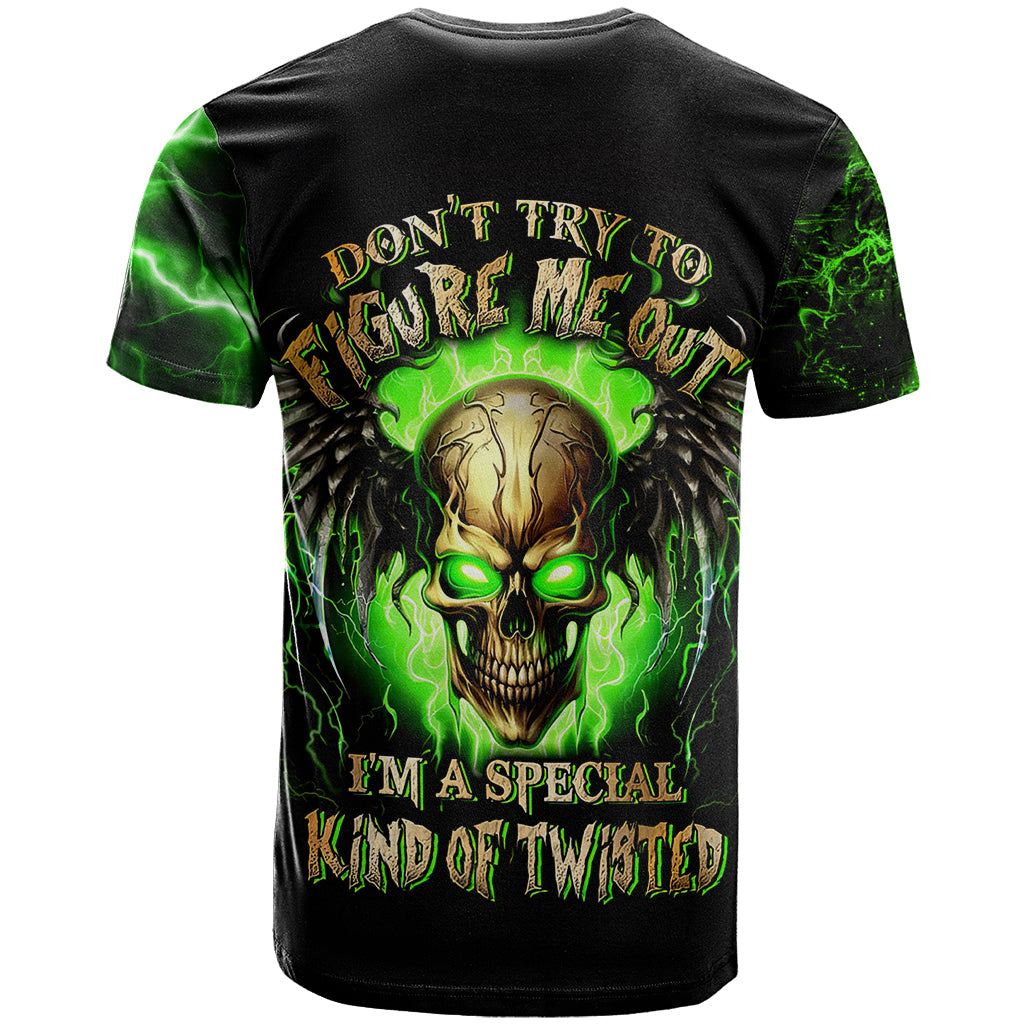 Skull T-Shirt Don't Try To Figured Me Out Graphic Tee