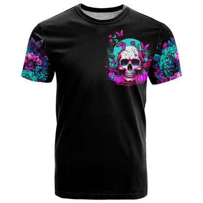 Skull T-Shirt Hello Darkness My Old Friend Pinky Graphic Tee