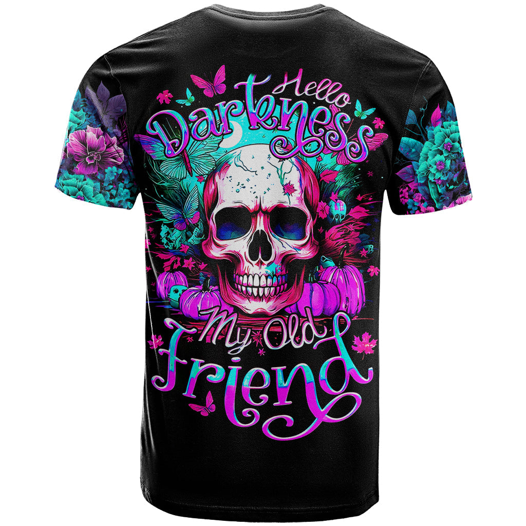 Skull T-Shirt Hello Darkness My Old Friend Pinky Graphic Tee