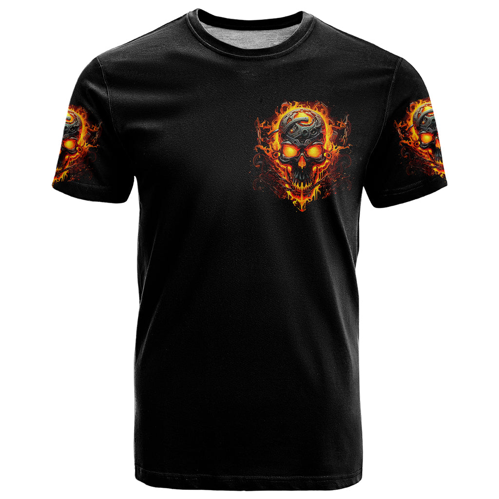 Flame Skull T-Shirt I Can Fix Stupid But That Hurt Graphic Tee