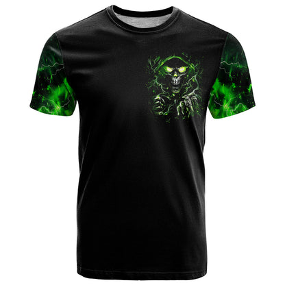 Thunder Skull T-Shirt If Karma Don't Hit You Trust Me I Will Graphic Tee
