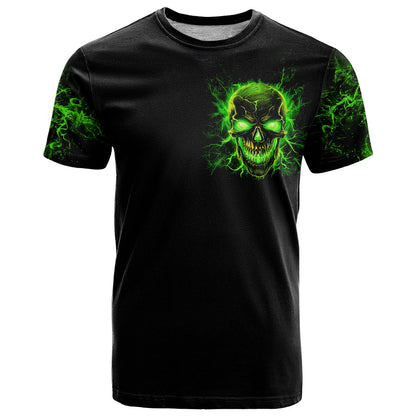 Flame Skull T-Shirt My Alone TIme Is For Everyone Safe Graphic Tee