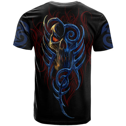 Devil Skull T-Shirt Devil Face Scream Graphic Tee