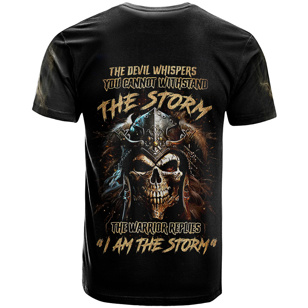 Warrior Skull T-Shirt The Warrior Replies Iam The Storm Graphic Tee