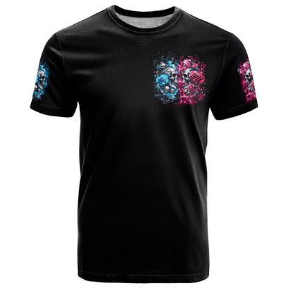 Couple Skull T-Shirt Don't Try To Figure Me Out I'm Special Graphic Tee