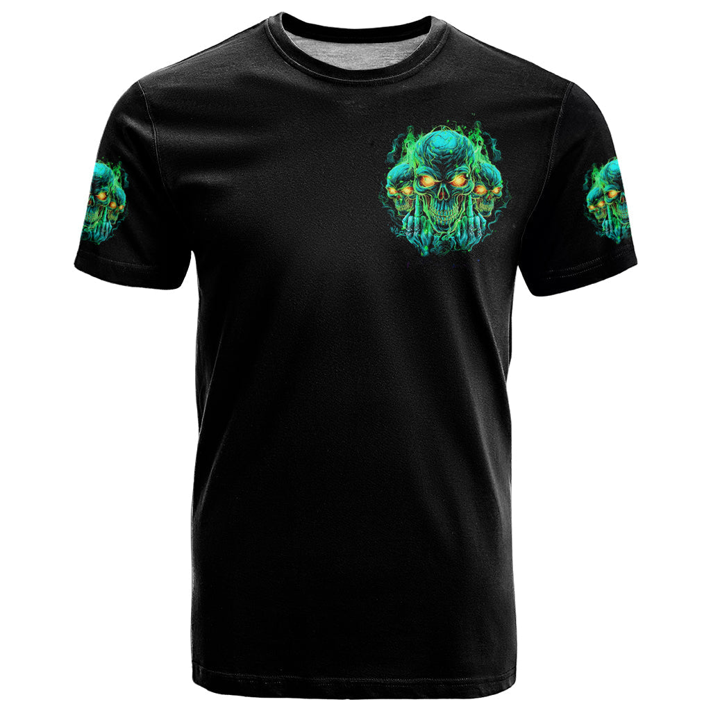 Flame Skull T-Shirt Fuck You You Fuckin Fuck Graphic Tee