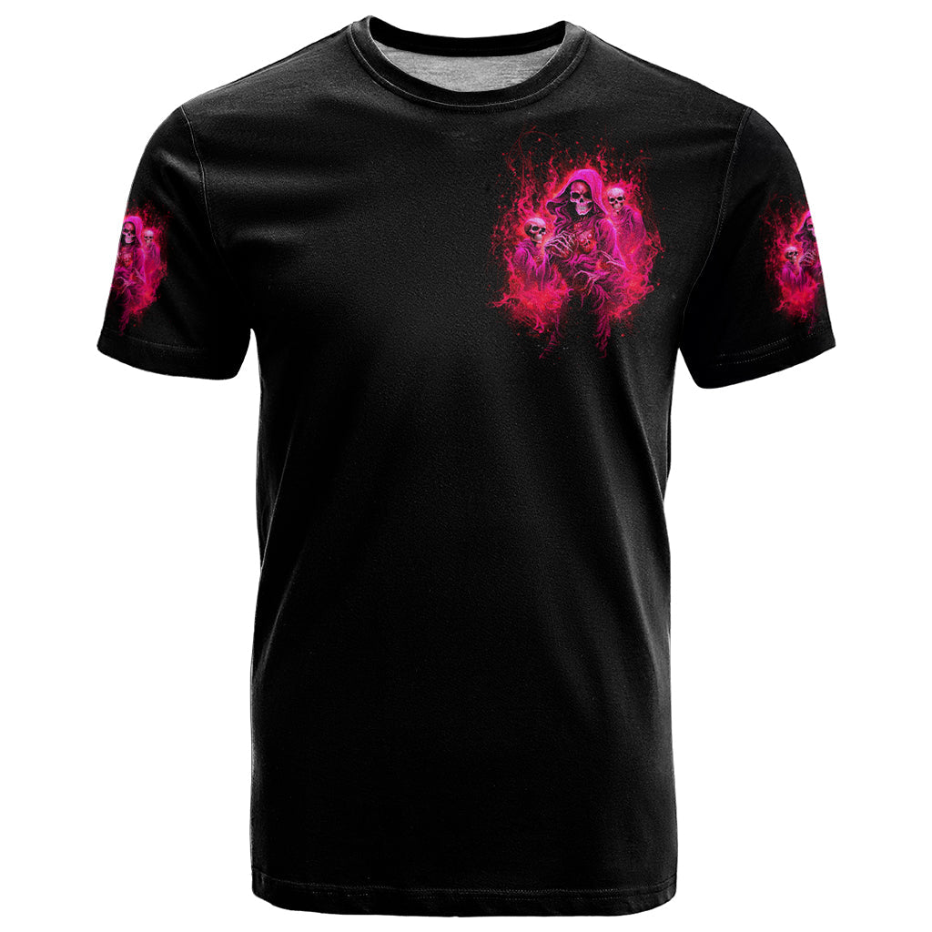 Flame Skull T-Shirt I Have 3 Sides Quite Sweet Funny Crazy And The Side You Never See Graphic Tee