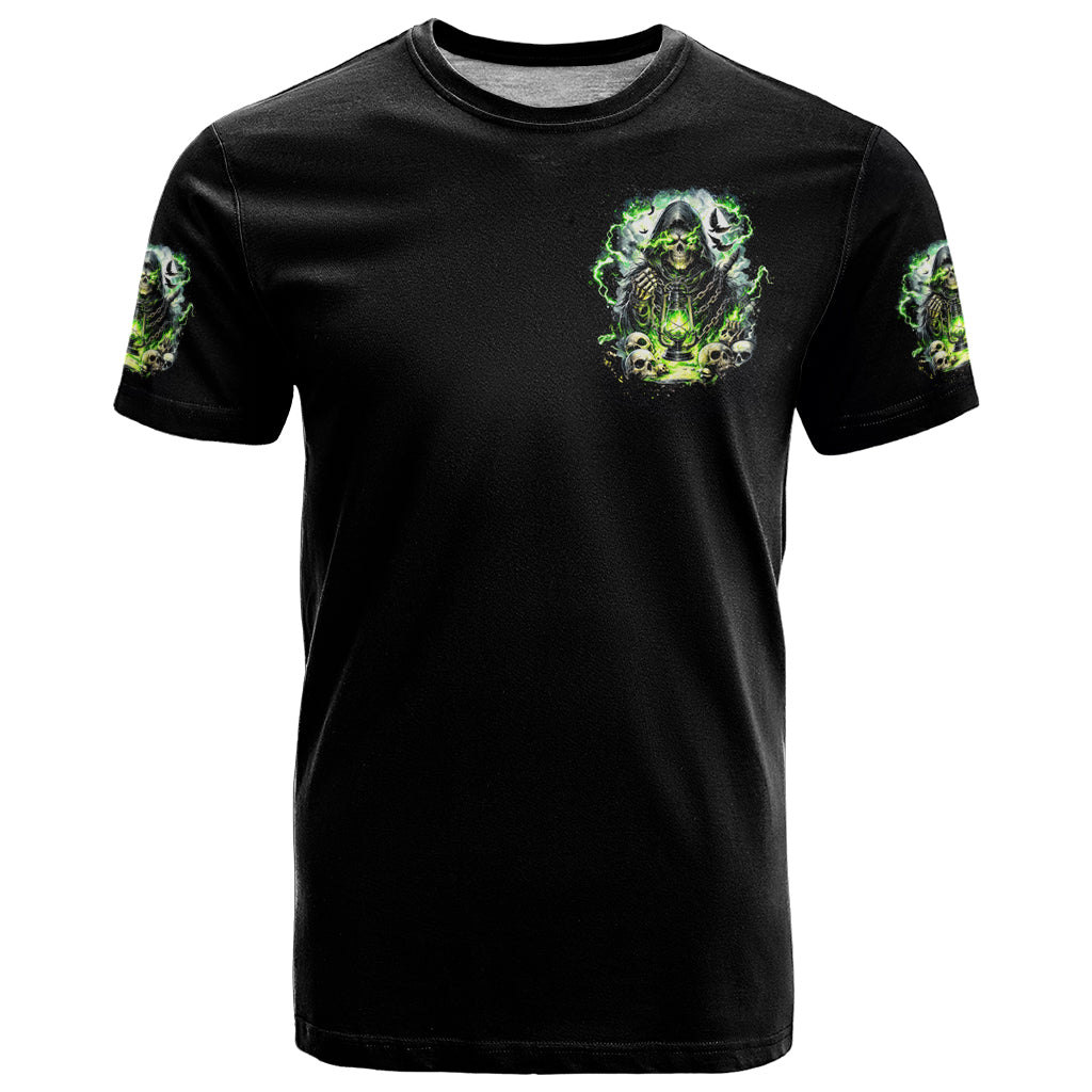 Reaper Skull T-Shirt I Think I Was Designed To Be Alone Graphic Tee