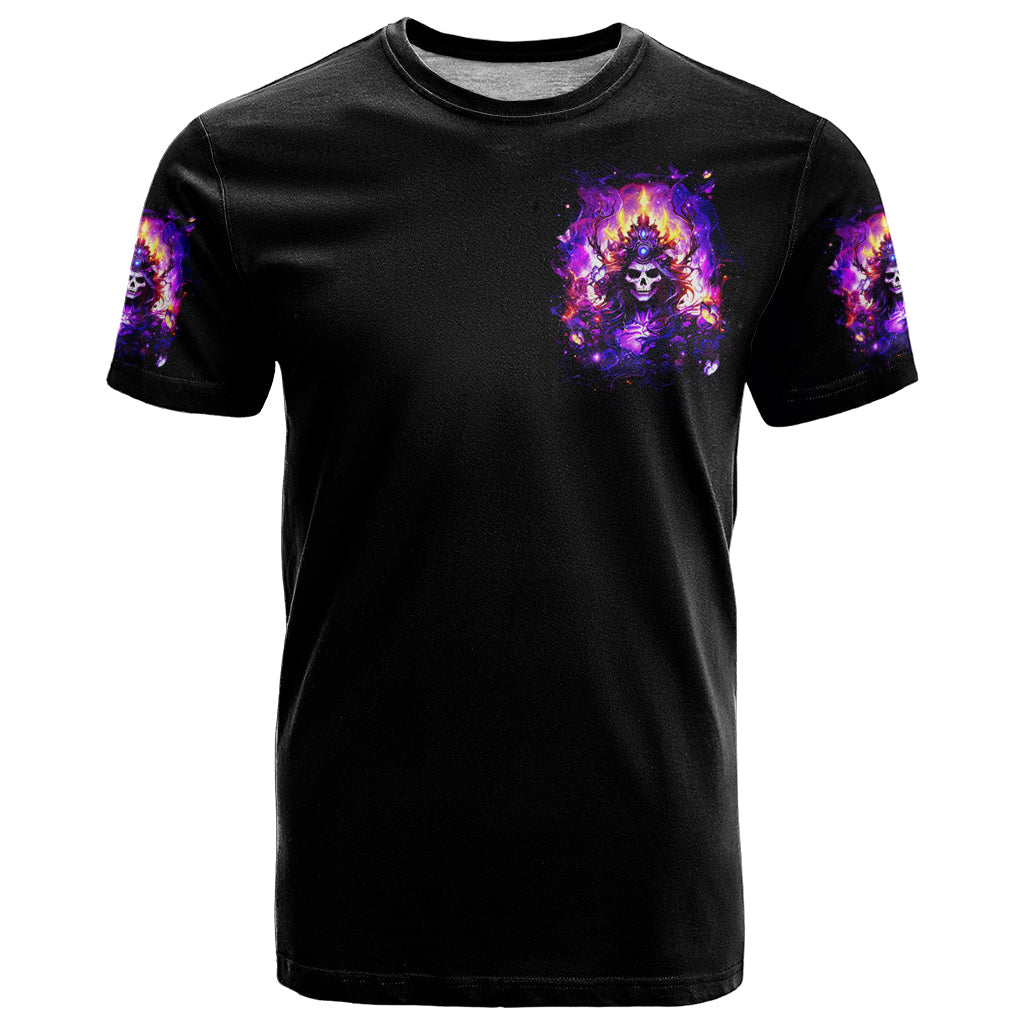 Queen Skull T-Shirt Sometimes An Angel Somethimes Hellraiser Always A Strong Woman Graphic Tee