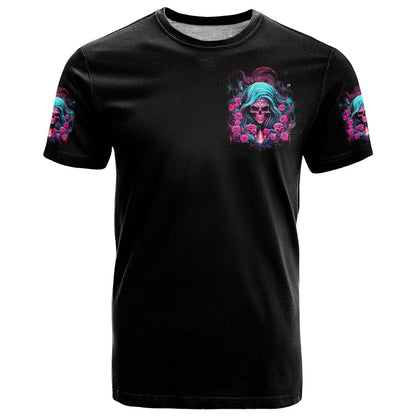 Lady Skull T-Shirt The Good Girl In Me Got Tired Of The Bullshit Graphic Tee