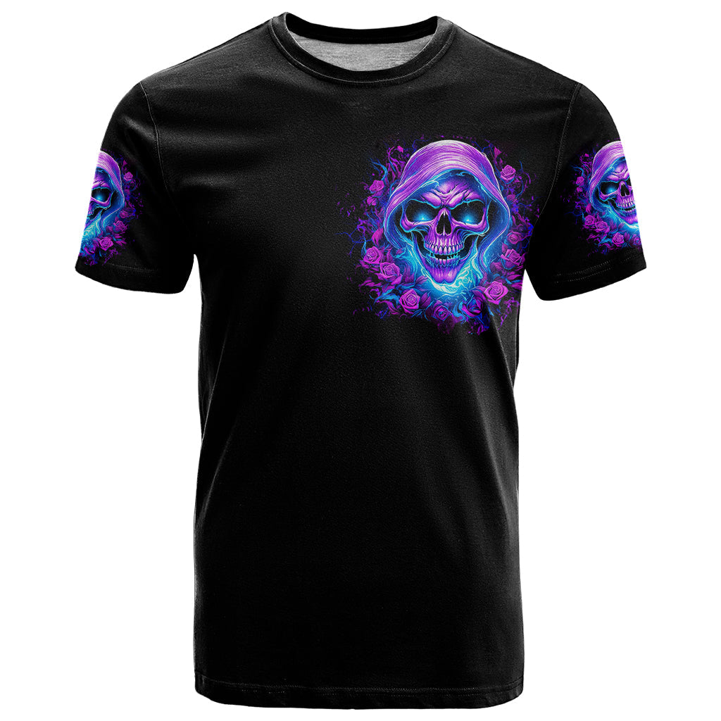 Rose Skull T-Shirt I'm Blunt Because God Rolled Me That Way Graphic Tee