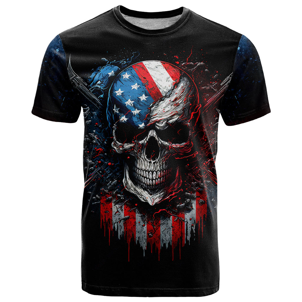 Vintage Skull T-Shirt American Skull Vintage Graphic Tee