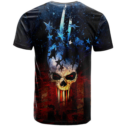 Vintage Skull T-Shirt American Skull Vintage Graphic Tee