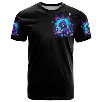 Witch Skull T-Shirt Hello Darkness My Old Friend Graphic Tee