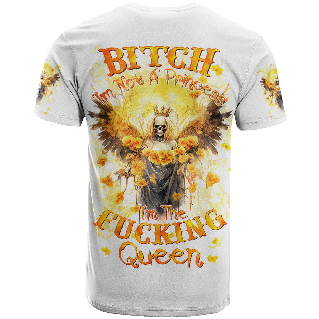 Flower Skull Angel T-Shirt Bitch I'm The Fucking Queen Graphic Tee
