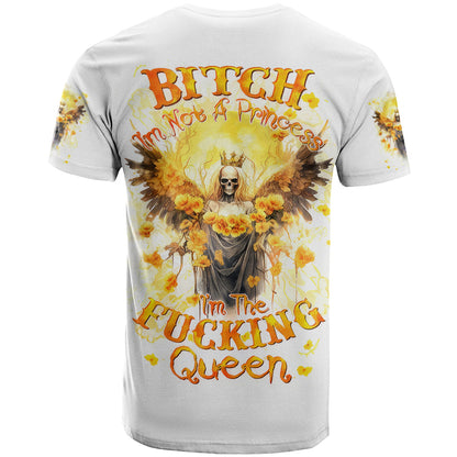 Flower Skull Angel T-Shirt Bitch I'm The Fucking Queen Graphic Tee