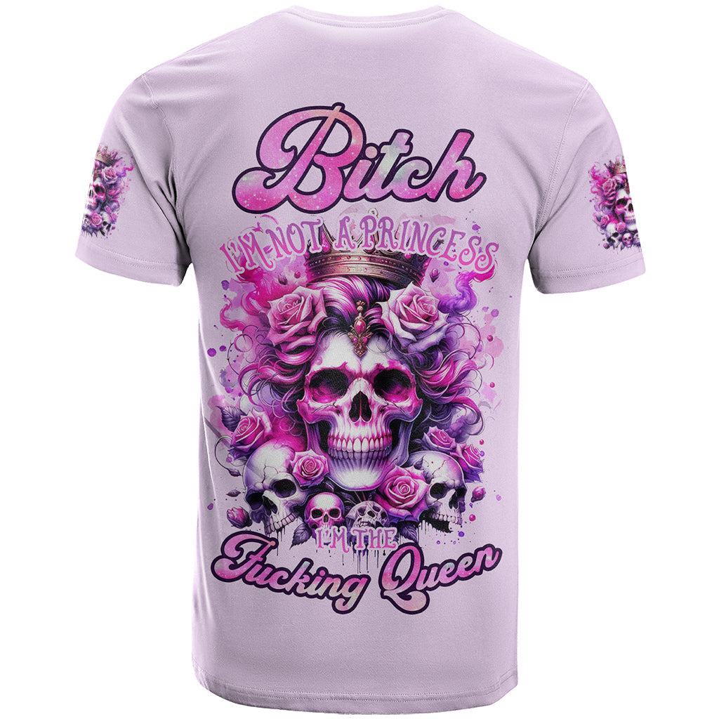 Rose Skull T-Shirt Bitch I'm The Fucking Queen Graphic Tee