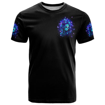 Skull Girl T-Shirt Yes I'm A Bitch But Not Yours Graphic Tee